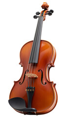 Fototapeta premium Isolated Musical Instrument Violin with Wooden Body and Stringed Neck Png