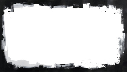 Obraz premium : A dynamic abstract artwork featuring bold black and white brushstrokes, emphasizing contrast and texture, ideal for conveying creativity and modern design concepts