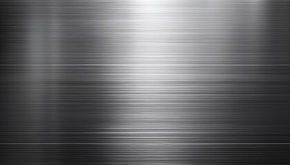 horizontal brushed silver metal texture with light reflection industrial surface