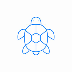 Fototapeta premium sea turtle animal icon sign vector