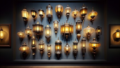 Vintage lighting emits a warm and inviting glow, evoking nostalgia and timeless charm.
