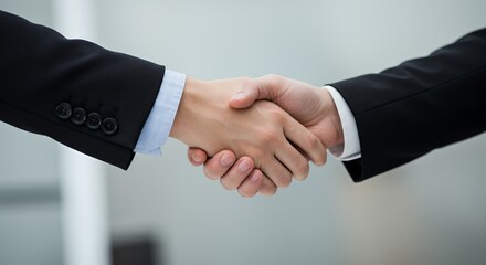 Handshake image of two business people