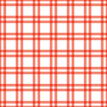 simple abstract red colour seamless chaqe plade pattern.