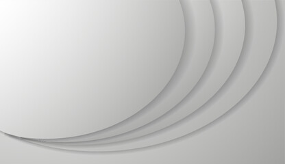 Smooth circular shapes create an abstract background suitable for business presentations. The minimalist design highlights professionalism and elegance, enhancing visual communication