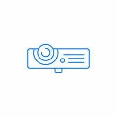 beam projector icon sign vector