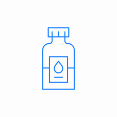 chemical bottle droplet icon sign vector