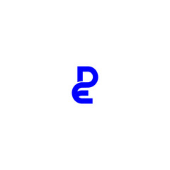 Initials Letter DE Logo