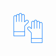 Obraz premium disposable gloves symbol icon sign vector