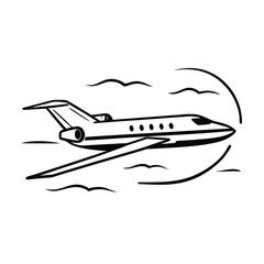 High Speed Private Jet Crossing The Atlantic Ocean