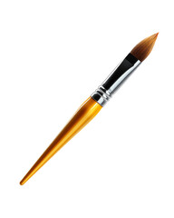 Naklejka premium Professional artist's paintbrush isolated transparent background a high resolution image
