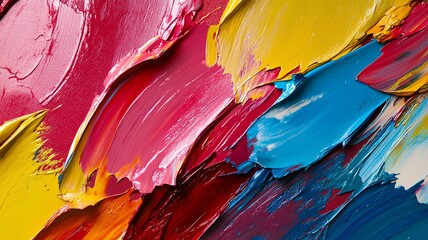 Abstract image with 3d model 4k resolution with 3 color mix