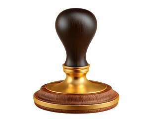 Elegant Wooden and Gold Stamp High Resolution Image for Design Projects