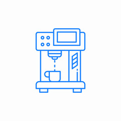 coffee machine brew icon sign vector