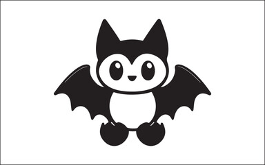 Fototapeta premium halloween funny cartoon bat