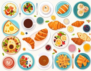 easter eggs seamless pattern