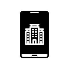hotel app flat icon