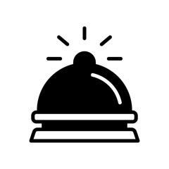 Obraz premium hotel bell flat icon