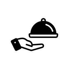 Fototapeta premium room service flat icon