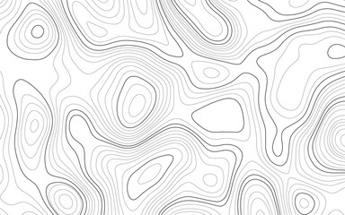 Topographic Background. Abstract wavy and curved lines background. Abstract pattern with Lines. Background of the Topographic Map. Abstract Topographic Map Lines. Monochrome Terrain Lines Art.