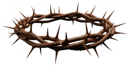Illustration of Crown of Thorns with Transparent Background Holy Symbol