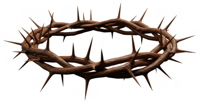 Illustration of Crown of Thorns with Transparent Background Holy Symbol