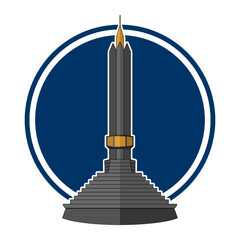Tugu Malang Vector Illustration