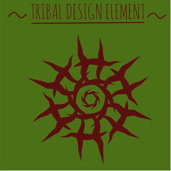 Tribal Vector Icon Design Element