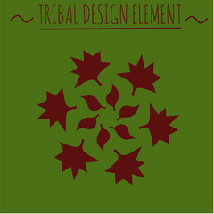 Tribal Vector Icon Design Element