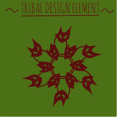 Obraz premium Tribal Vector Icon Design Element