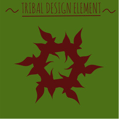 Tribal Vector Icon Design Element