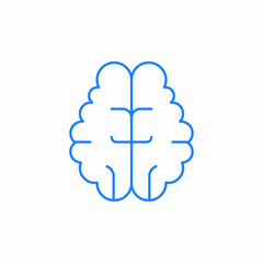 human brain icon sign vector