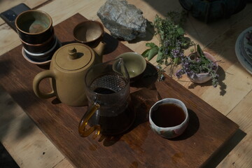 still life with a cup of tea