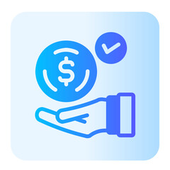 financial gradient icon