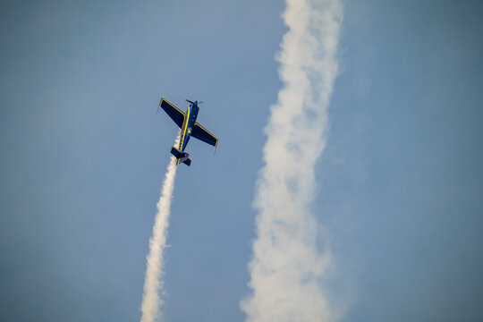 Solo Stunt Plane in Action Saudi Airshow Precision