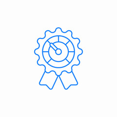 speedometer gauge performance icon sign vector