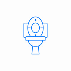 toilet seat toilet icon sign vector