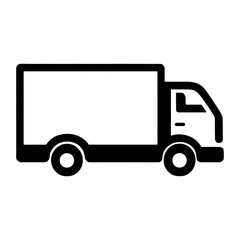 Fototapeta premium box truck icon isolated PNG transparent