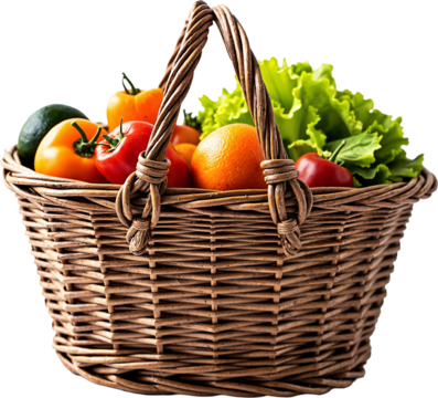 Market basket analysis visualization isolated on transparent background for data-driven marketing strategies and presentations.