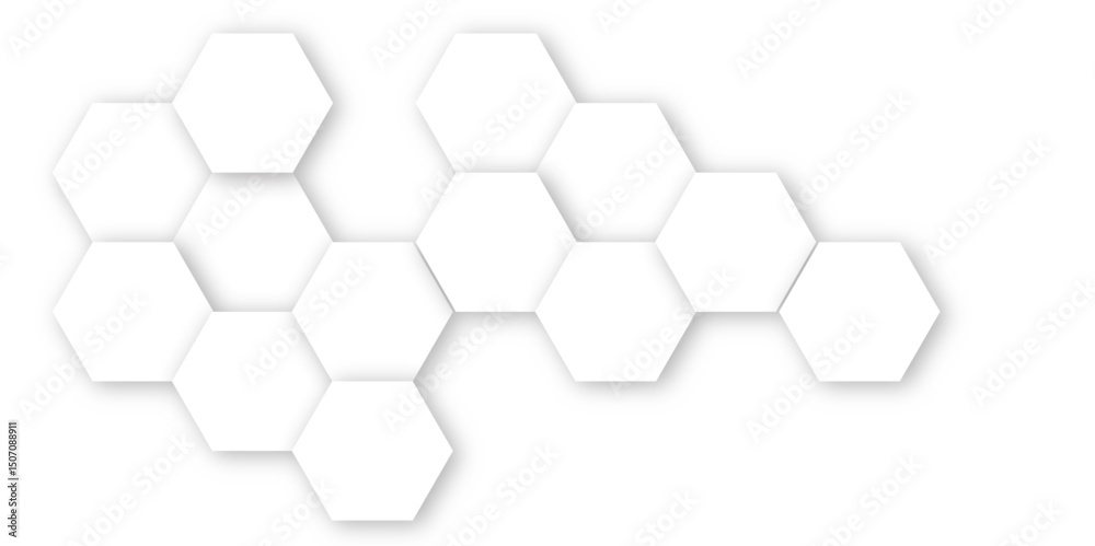 Poster abstract seamless hexagon pattern background. abstract hexagon technology design background. vector 