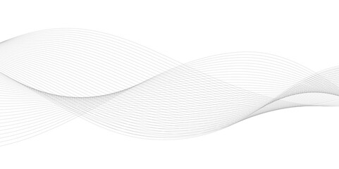 Abstract wave and curved blend lines on white background. Sound, music, volume background. Design for brochure, flyer, banner, template, wallpaper background and many more.