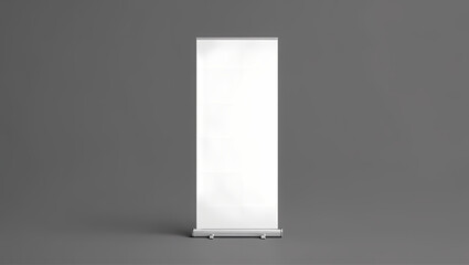 white blank roll up banner