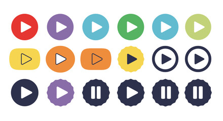 vector illustration of a set of numbers