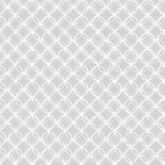 Seamless Pattern Elegant Interlocking Circles Design - Subtle Gray Geometric Texture