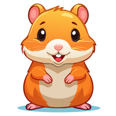 可愛いハムスターのイラスト素材