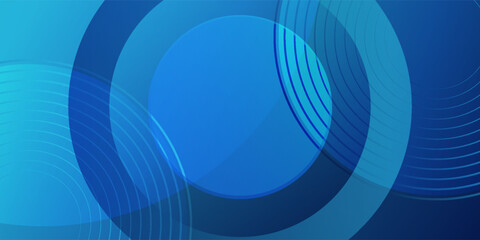 modern blue background with circle elements and circle lines. vector illustration. eps 10