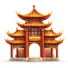 Fototapeta premium Graphic element isolation background for your design asset, game asset, video game, mobile game, web asset Illustration 