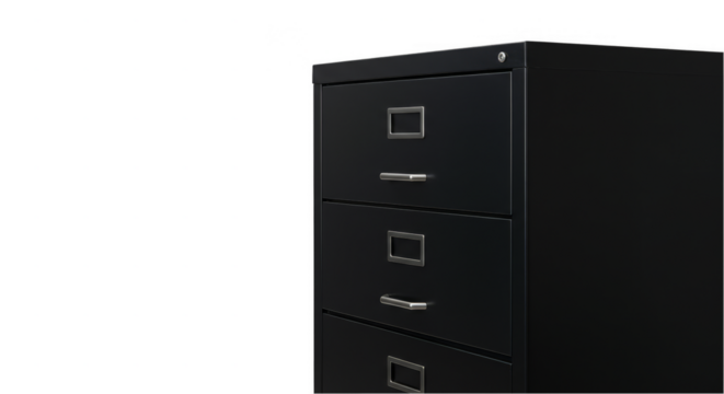 Isolated Background Filing Cabinet For Storage Office Furniture Interior