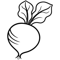 vector illustration of an apple tree