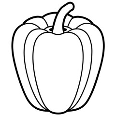 vector illustration of a red pepper