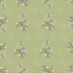 seamless leaves pattern 